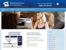 Tablet Screenshot of naehmaschinen-christmann.de